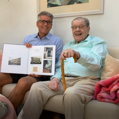 Dr. Niederhaus und Dr. Grueter bei einem Treffen im Jahr 2022.